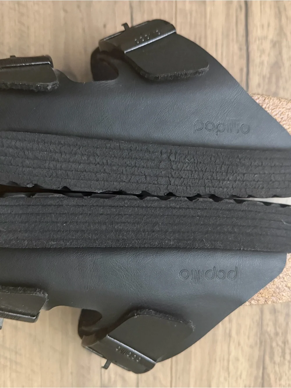 Birkenstock Black Two-Strap Sandals
